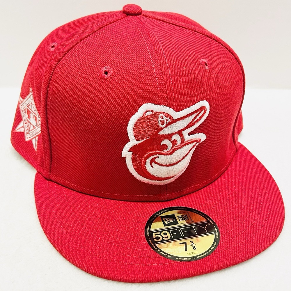 New Era Baltimore‎ Orioles All Star Game 59FIFTY Fitted Hat Cap 7 3/8 Red MLB